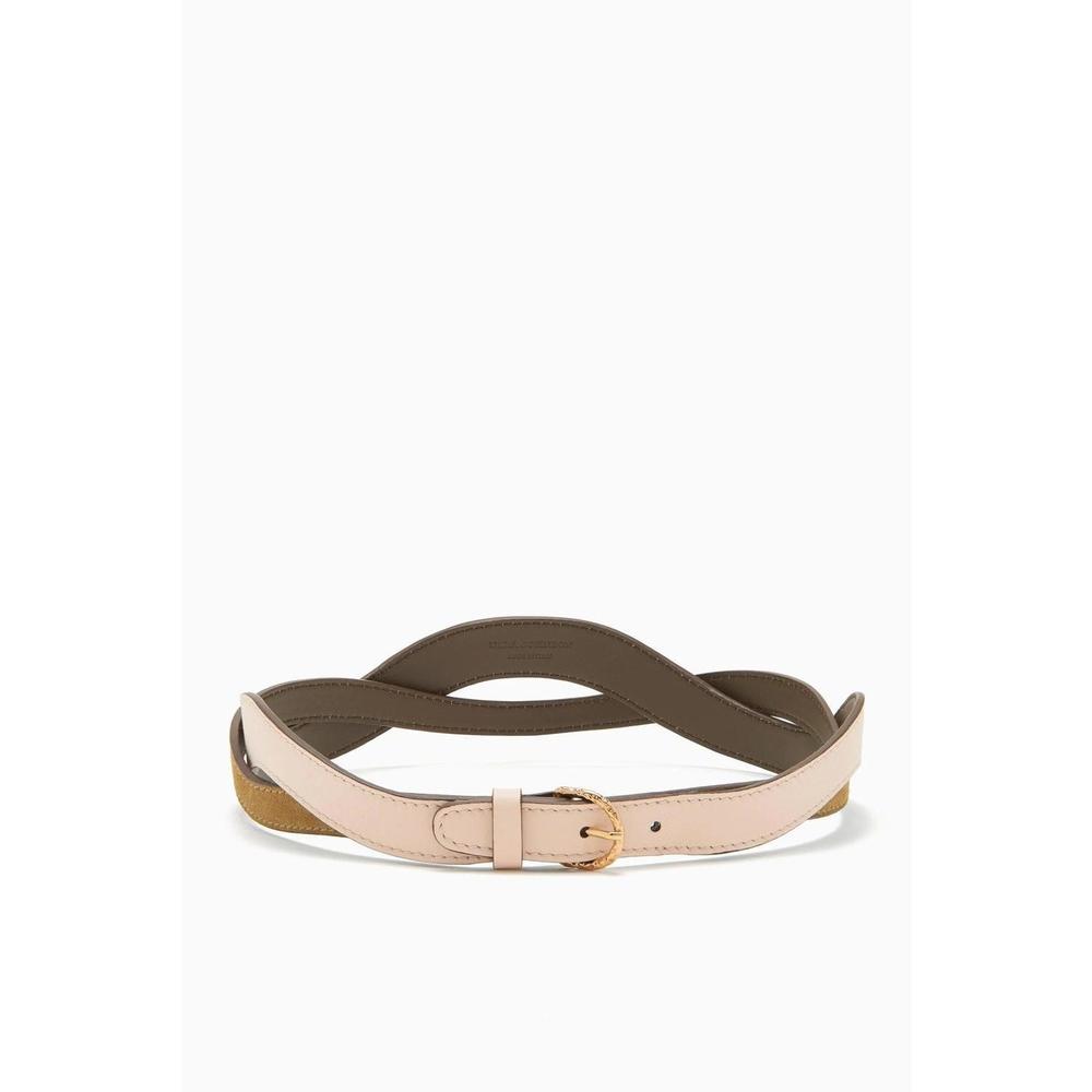 ULLA JOHNSON wave belt in beech colorblock